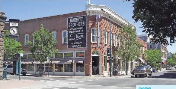  ?? FLAGSTAFF CONVENTION & VISITORS BUREAU ?? Flagstaff ’s compact downtown makes it perfect for exploring by foot.