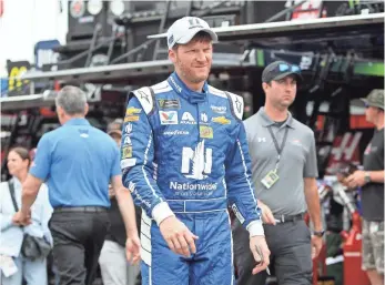  ?? MATTHEW O’HAREN, USA TODAY SPORTS ?? “It just makes you wonder what in the hell is going on in this world?” Dale Earnhardt Jr. said.