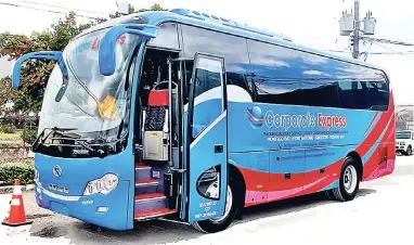  ??  ?? The revamped Corporate Express bus service aims to launch by October 12, 2018.