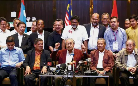  ?? — Reuters ?? Shock win: Pakatan Harapan defied the odds to win the 14th general election and now is the time for the new government to deliver on its promises.