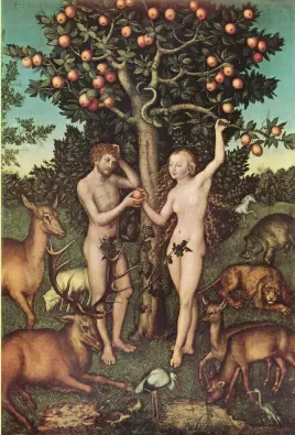  ??  ?? Lucas Cranach el Viejo, Adán y Eva, 1526.