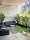  ??  ?? STYLE: Design a balcony just as you would a room. Will it be modern and minimalism or bohemian and colourful? Pick a style and then it won’t become just a dumping ground for plastic chairs.