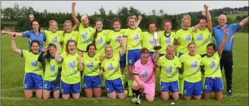  ??  ?? Adamstown celebrate after winning the third cup title in the club’s history, and first since 1987.