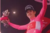  ?? ?? In rosa Geraint Thomas, 37 anni