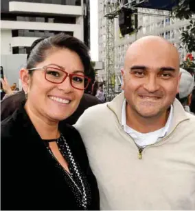  ??  ?? María Alvarado y Mario Valarezo.