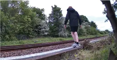  ?? ?? Network Rail has been alerted to incidents involving people trespassin­g on local train tracks