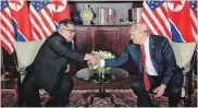  ?? GETTY IMAGES ?? President Donald Trump declared success after meeting with North Korea’s Kim Jong Un.