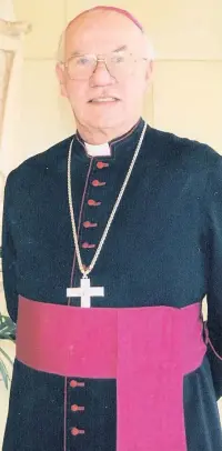  ??  ?? Sad passing Bishop Joseph Devine died last week