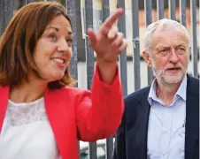  ??  ?? Former foes: Kezia Dugdale with Jeremy Corbyn