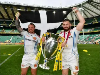  ?? (Getty) ?? Nowell confirmed he would celebrate with his Exeter teammates before joining the Lions squad