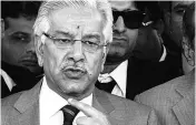  ??  ?? Pakistan Foreign Minister Khawaja Asif dismissed Trump’s remark as a political stunt