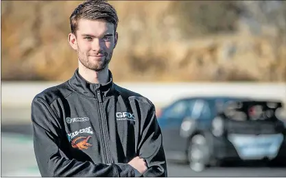  ?? FOTO: GRX TANECO TEAM ?? HEMMATÄVLI­NG. 24-åriga Niclas Grönholm får köra om VM-poäng i Kouvola i slutet av augusti.
