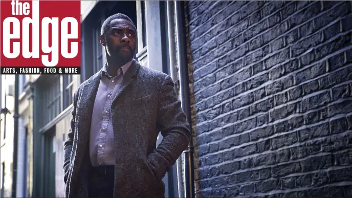  ?? JOHN WILSON — NETFLIX VIA AP ?? Screenplay writer Neil Cross has described Luther, played by Idris Elba, as a cross between Sherlock Holmes and Colombo.