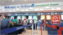  ??  ?? Belfast Internatio­nal Airport scored an approval rating of just 42%