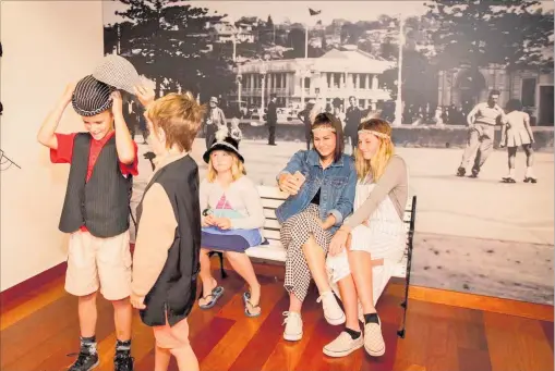  ??  ?? Children enjoying one of the dress-up spots in the museum.What’s on