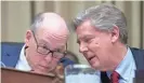  ?? AFP/GETTY IMAGES ?? Committee Chairman Greg Walden, left, R-Ore., got $27,000; Rep. Frank Pallone of New Jersey, the panel’s top Dem, got $7,000.