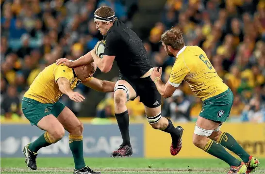  ?? PHOTO: GETTY IMAGES ?? All Blacks such as lock Brodie Retallick dominated Australia physically during New Zealand’s comprehens­ive win in Sydney on Saturday.