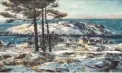  ??  ?? Andrew Winter (1893-1958),Blue Day. Oil on canvas, 24 x 40 in., signed and dated. Courtesy Shannon’s. Estimate: $20/30,000