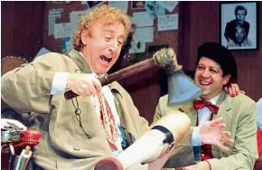  ??  ?? Full of talent: Wilder (left) performing during the rehearsal of a scene from neil simon’s ‘Laughter on the 23rd Floor’ in new york. — Reuters