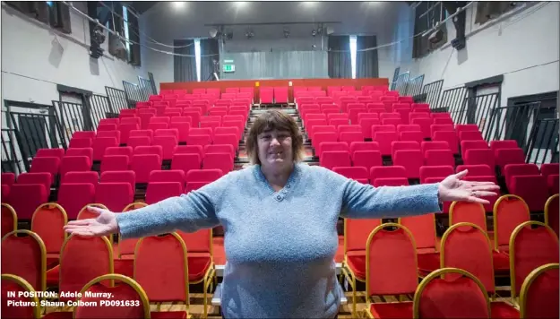  ?? ?? IN POSITION: Adele Murray. Picture: Shaun Colborn PD091633 been running in the local community for almost 90 years, and have their own venue.
The centre is also hired out by other groups in the community to enjoy.
The seats were finally installed earlier this month – and they’re now hoping the
