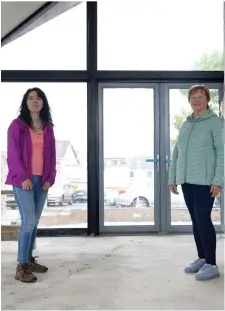  ??  ?? Lorna Curry, treasurer and Caitriona McGoldrick, secretary of the Cafe FIA Co-operative pictured inside the new building.