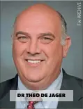  ??  ?? DR THEO DE JAGER