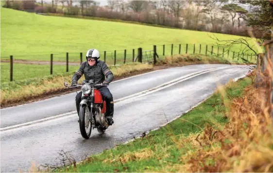  ??  ?? Despite the conditions, Gez enjoyed the ride. That says a lot about the bike