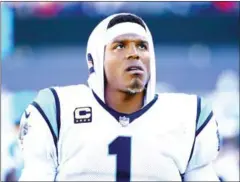  ?? AFP ?? Cam Newton of the Carolina Panthers looks on during their game against the New England Patriots last Sunday.