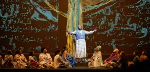  ?? LEIGH WEBBER ?? Tenor Jamez McCorkle performing in the world premiere production of “Omar” at Spoleto Festival USA 2022.