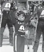  ?? MICHAEL REAVES/ GETTY IMAGES ?? William Byron drove the No. 24 Chevrolet to victory in the Dixie Vodka 400.