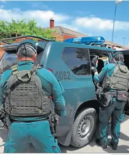  ?? ERASMO FENOY ?? Una operación de la Guardia Civil en la comarca.