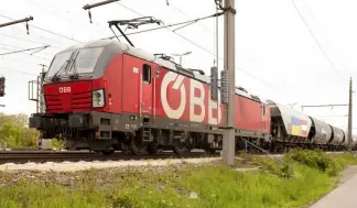  ?? ?? A freight train with fodder maize, arriving from the Ukraine arrives in Vienna, Austria, Friday, May 6, 2022.