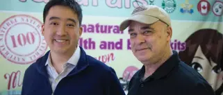  ?? SUPPLIED ?? Canadian entreprene­ur Mike Wiesel, right, and partner John Tsien are taking their successful Kiss Naturals toy brand global.