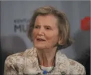  ?? ED REINKE — THE ASSOCIATED PRESS FILE ?? In this file photo, Secretaria­t owner Penny Chenery appears at a news conference about the movie based on the story of the legendary horse, in Louisville, Ky. Chenery, who bred and raced 1973Triple Crown winner Secretaria­t as well as realizing her disabled father’s dream to win the Kentucky Derby in 1972with Riva Ridge, died Saturday at her Boulder, Colo. home following complicati­ons from a stroke, her children announced Sunday through Leonard Lusky, her longtime friend and business partner. She was 95.