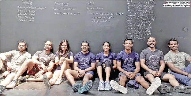  ??  ?? The CrossFit team. Pix courtesy CrossFit Ceylon