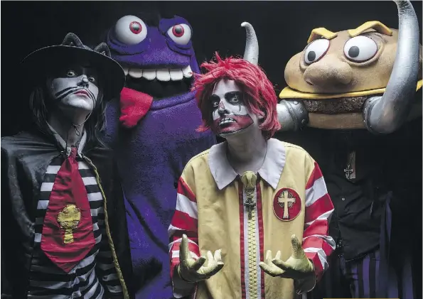  ??  ?? Mac Sabbath, fronted by “Ronald Osbourne,” will be performing at the Starlite Room on Thursday night.