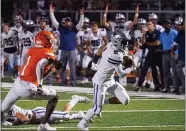  ?? BRIAN FISHER — FOR THE NEWS-HERALD ?? Kenston’s Tymir Cardona scores a TD on Sept. 10at North.