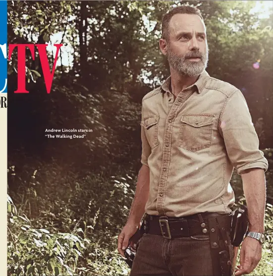  ??  ?? Andrew Lincoln stars in “The Walking Dead”