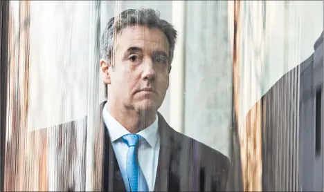  ?? COREY SIPKIN/GETTY-AFP ?? Michael Cohen is a pivotal figure in investigat­ions by special counsel Robert Mueller.