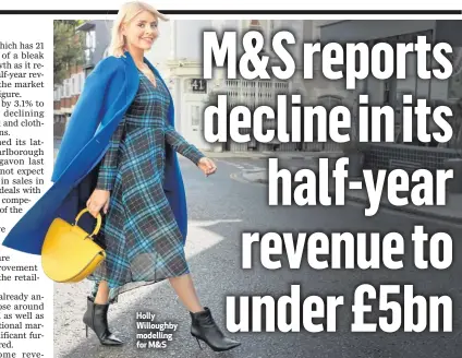  ??  ?? Holly Willoughby modelling for M&amp;S
