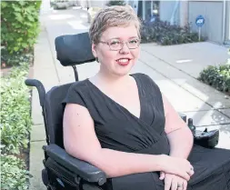  ?? ISADORA PENNINGTON ?? Kayla Whaley, senior editor at Disability in Kidlit, has seen noticeable strides in disability representa­tion in children’s, middle school and young adult reads.