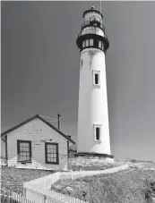  ?? Dreamstime/TNS ?? The 115-foot Pigeon Point Lighthouse in San Mateo County has been guiding mariners since 1872.