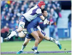  ?? (Photo AFP) ?? Le ‘‘fêtard’’ Teddy Thomas sera sanctionné par le Racing .