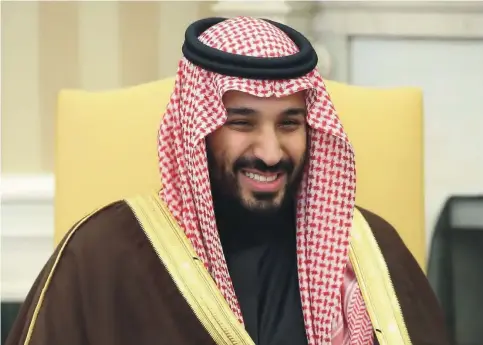  ??  ?? Saudi crown prince, Mohammed bin Salman