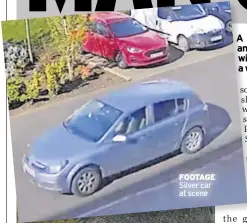  ?? ?? fooTage Silver car at scene