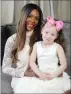  ??  ?? DAILYMAIL Sophia Blake was stunned when her daughter Tiara was born white with blue eyes, despite her being black.