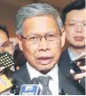  ??  ?? Datuk Seri Mustapa Mohamed