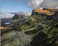  ??  ?? The stunning Trotternis­h Ridge on the Isle of Skye