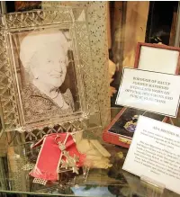  ?? ?? ●●Display dedicated to Ada Rhodes, former Mayor of Bacup, who was made an MBE