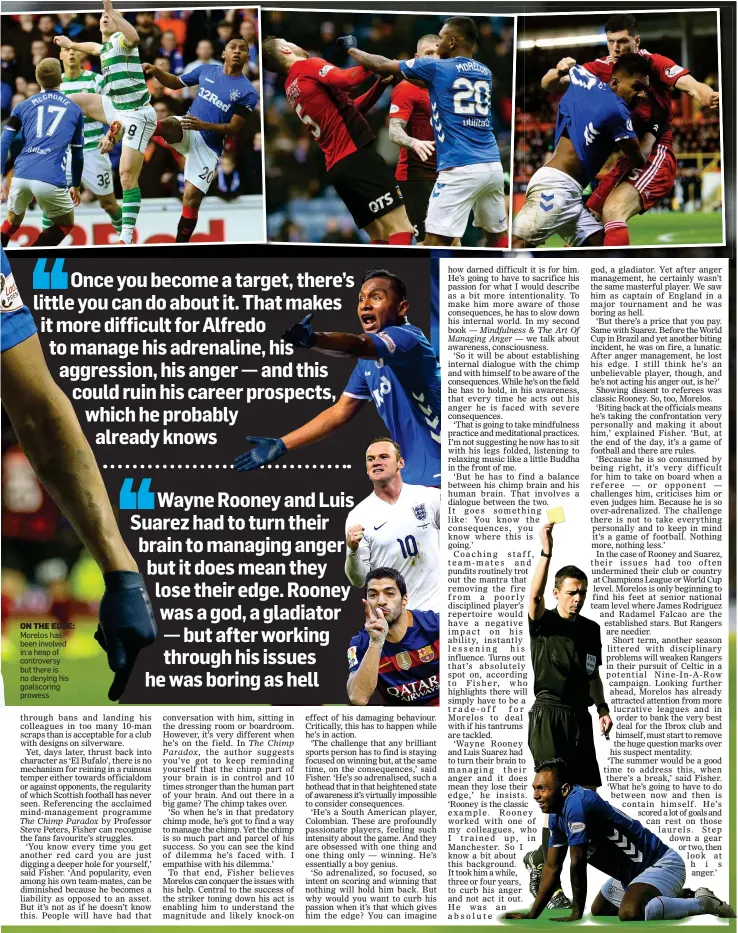  ??  ?? ON THE EDGE: Morelos has been involved in a heap of controvers­y but there is no denying his goalscorin­g prowess